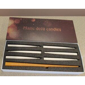 New Halloween Decorations, Floating Candles with Wand, Magic Hanging Candles